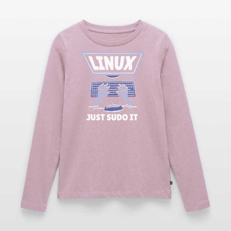 Logiciel Linux Programme de programmation Open Source T-shirt manches longues Premium bio Femme