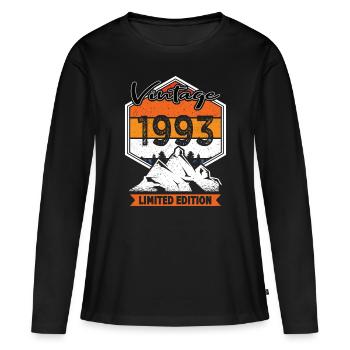 30th Anniversary Vintage 1993 Limited Edition - Women's Premium Organic Long Sleeve Shirt - black - Front - Julia (174cm)
