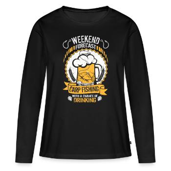 Carp Fishing Design For Men Funny Catfish And Carp - Women's Premium Organic Long Sleeve Shirt - black - Front - Julia (174cm)