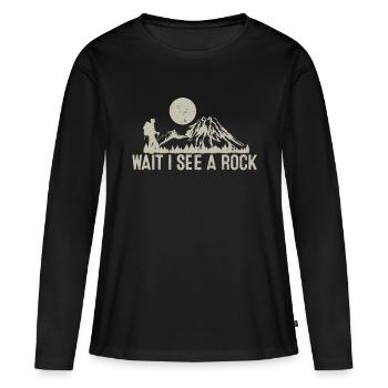 Geologie Geologe Rockhounding Mineral Collector V - Frauen Premium Bio Langarmshirt - Schwarz - Vorne - Julia (174cm)