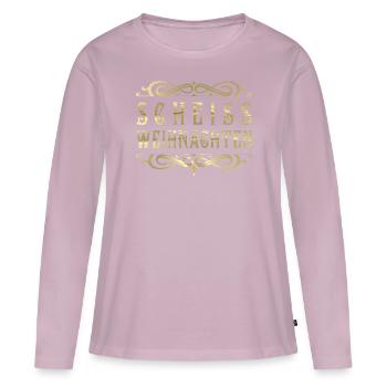 Scheiss Weihnachten - Frauen Premium Bio Langarmshirt - Altrosa - Vorne - Julia (174cm)