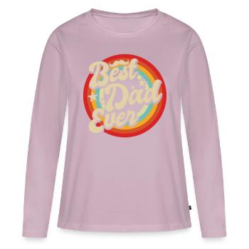 Super Dad, Daddy, bester Vater Papa Vatertag - Frauen Premium Bio Langarmshirt - Altrosa - Vorne - Julia (174cm)