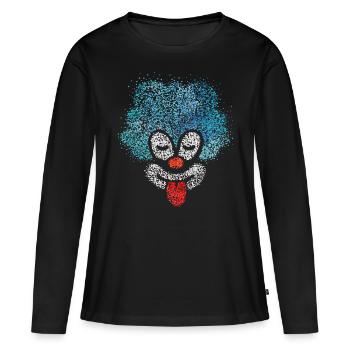 Clown Carnaval Confettis Viva Colonia Kölle Alaaf - T-shirt manches longues Premium bio Femme - noir - Devant - Julia (174cm)