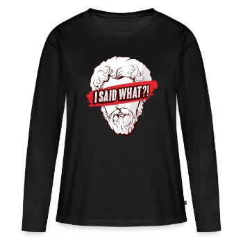 Philosophie de Markus Aurelius - T-shirt manches longues Premium bio Femme - noir - Devant - Julia (174cm)