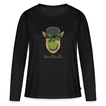 Kunstgeschichte Bildende Kunst Surrealismus Katze - Frauen Premium Bio Langarmshirt - Schwarz - Vorne - Julia (174cm)