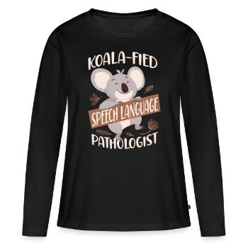 Speech Therapist Therapy Assistant - Frauen Premium Bio Langarmshirt - Schwarz - Vorne - Julia (174cm)