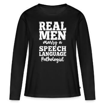 Speech Therapist Therapy Assistant - Frauen Premium Bio Langarmshirt - Schwarz - Vorne - Julia (174cm)