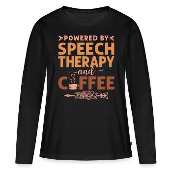 Speech Therapist Therapy Assistant - Frauen Premium Bio Langarmshirt - Schwarz - Vorne - Julia (174cm)