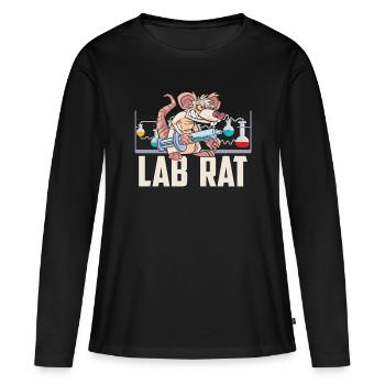 Lab Technician Lab Rat Science Clinical Laboratory - Frauen Premium Bio Langarmshirt - Schwarz - Vorne - Julia (174cm)