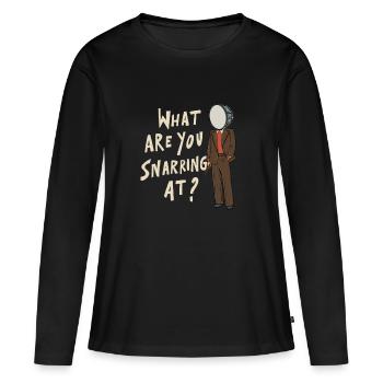 Drummsticks Caisse claire - T-shirt manches longues Premium bio Femme - noir - Devant - Julia (174cm)
