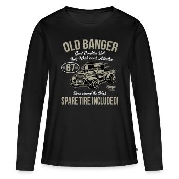 67th Birthday Vintage Old Banger 67 Years Old Men - Women's Premium Organic Long Sleeve Shirt - black - Front - Julia (174cm)