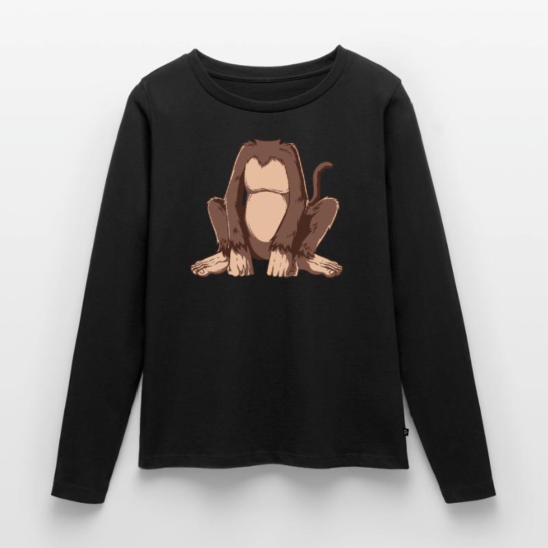 Easy Monkey Costume Monkey Body Headless Monkey Co Women's Premium Organic Long Sleeve Shirt