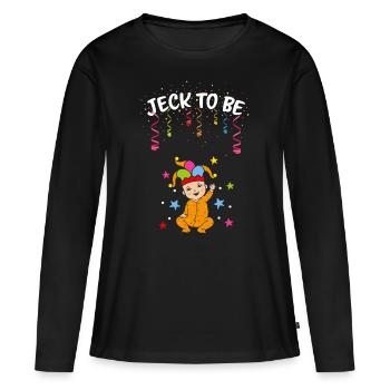 Carnaval Carnaval Jeck Expectant Maman Costume Remplacement - T-shirt manches longues Premium bio Femme - noir - Devant - Julia (174cm)