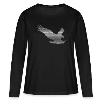 Aigle - T-shirt manches longues Premium bio Femme - noir - Devant - Julia (174cm)