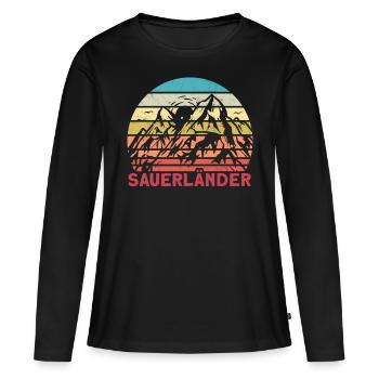 Sauerland Sauerland Mountains Home - Women's Premium Organic Long Sleeve Shirt - black - Front - Julia (174cm)