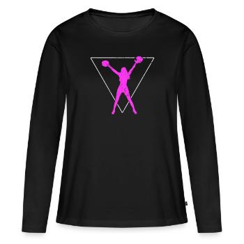 cheerleading - T-shirt manches longues Premium bio Femme - noir - Devant - Julia (174cm)