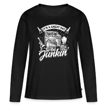 Antiquités Antiquités Antique Collector Antiquités - T-shirt manches longues Premium bio Femme - noir - Devant - Julia (174cm)