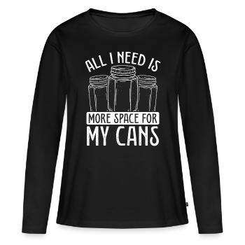 Homesteading Canner Food Perserving Canning Season - Frauen Premium Bio Langarmshirt - Schwarz - Vorne - Julia (174cm)