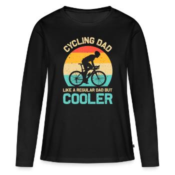 Cycling Dad Like A Regular Dad But Cooler Funny Cy - Women's Premium Organic Long Sleeve Shirt - black - Front - Julia (174cm)