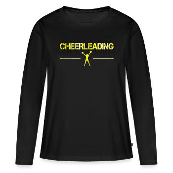 Cheerleading - T-shirt manches longues Premium bio Femme - noir - Devant - Julia (174cm)