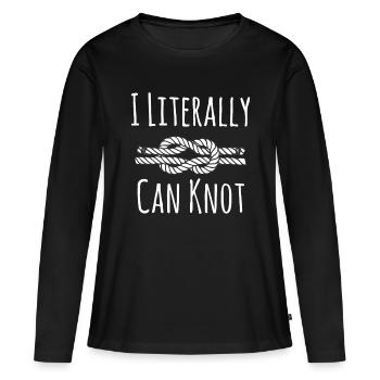 I Literally Can Knot Funny Knottinghobby fanatichi - Women's Premium Organic Long Sleeve Shirt - black - Front - Julia (174cm)
