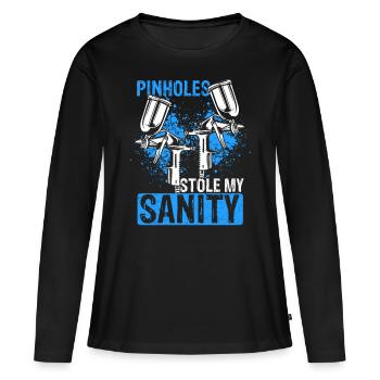 Car Painter Pinholes stole my Sanity Sprayer - Women's Premium Organic Long Sleeve Shirt - black - Front - Julia (174cm)