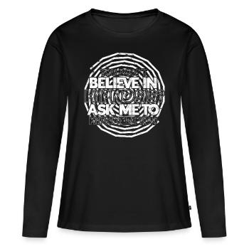 hypnose hypnotisch hypnotisieren hypnotiseur gesch - Frauen Premium Bio Langarmshirt - Schwarz - Vorne - Julia (174cm)