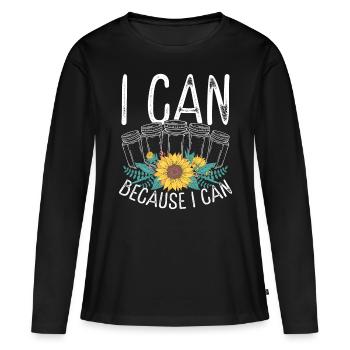 Canning Season Shelf Space Food Homesteading - Frauen Premium Bio Langarmshirt - Schwarz - Vorne - Julia (174cm)