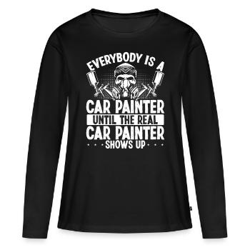 Car Painter Until the real shows Vehicle Sprayer - Women's Premium Organic Long Sleeve Shirt - black - Front - Julia (174cm)