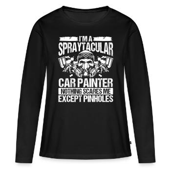 Car Painter Spraytacular Pinholes Vehicle Sprayer - Women's Premium Organic Long Sleeve Shirt - black - Front - Julia (174cm)