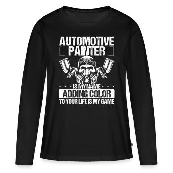Automotive Car Painter Color to your Life Vehicle - Women's Premium Organic Long Sleeve Shirt - black - Front - Julia (174cm)