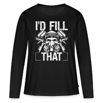 Automotive Car Paitning Detailer Id fill VehicleAu - Women's Premium Organic Long Sleeve Shirt - black - Front - Julia (174cm)