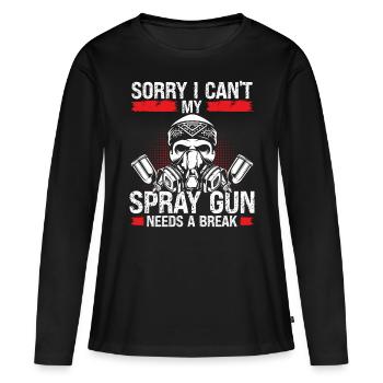 Automotive Car Painting Spraygun Break Vehicle - Women's Premium Organic Long Sleeve Shirt - black - Front - Julia (174cm)