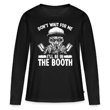 Automotive Car Painting be in the Booth Vehicle - Women's Premium Organic Long Sleeve Shirt - black - Front - Julia (174cm)