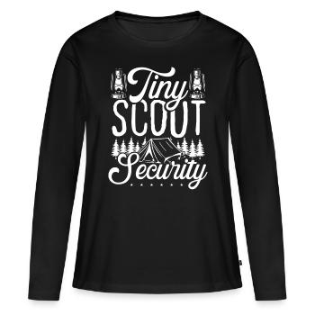 Scouting Tiny Scout Security Girl Scout Leader - Women's Premium Organic Long Sleeve Shirt - black - Front - Julia (174cm)