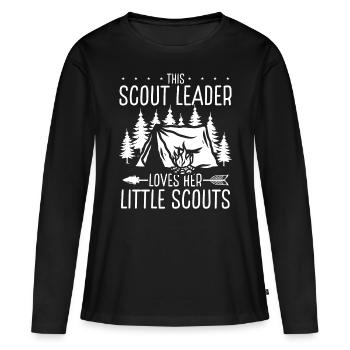 Scouting This Girl Scout loves her little Scout - Women's Premium Organic Long Sleeve Shirt - black - Front - Julia (174cm)