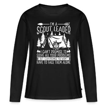 Girl Scout Leader Scouting Boy Scouts Scouting - Women's Premium Organic Long Sleeve Shirt - black - Front - Julia (174cm)