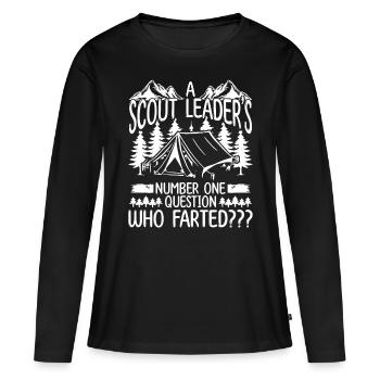 Girl Scout Leader Scoutign Boy Scouts Scouting - Women's Premium Organic Long Sleeve Shirt - black - Front - Julia (174cm)
