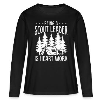 Scouting Girl Scout Leader Scouting Tour Boy Scout - Women's Premium Organic Long Sleeve Shirt - black - Front - Julia (174cm)