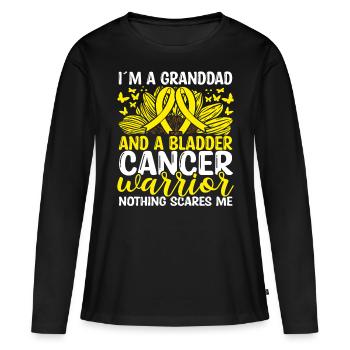 Bladder Cancer Ribbon Month Grandpa Granddad - Women's Premium Organic Long Sleeve Shirt - black - Front - Julia (174cm)