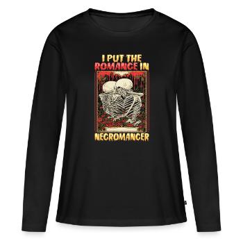 Undead Romance Necromancer Design for a - Women's Premium Organic Long Sleeve Shirt - black - Front - Julia (174cm)