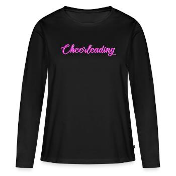 Cheerleading - T-shirt manches longues Premium bio Femme - noir - Devant - Julia (174cm)