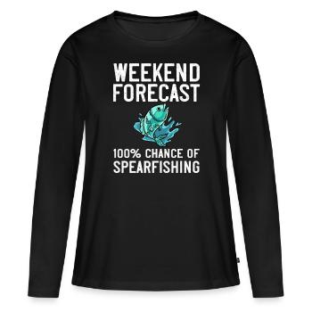 Spearfishing Spear Fishermen Fish Spear Fishermen - Women's Premium Organic Long Sleeve Shirt - black - Front - Julia (174cm)