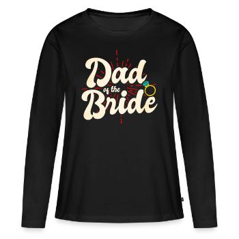 Bride's Father Best Man Wedding - Women's Premium Organic Long Sleeve Shirt - black - Front - Julia (174cm)