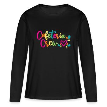 Cafeteria Crew School Lunch Lady Worker Squad mit - Frauen Premium Bio Langarmshirt - Schwarz - Vorne - Julia (174cm)