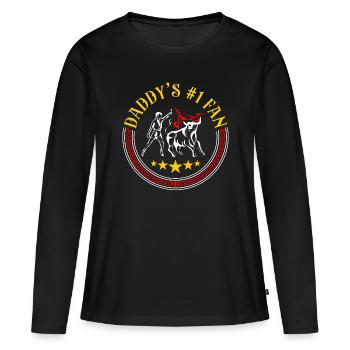 Bullfighting Daddy's #1 Fan Bullring Bullfighter - Women's Premium Organic Long Sleeve Shirt - black - Front - Julia (174cm)