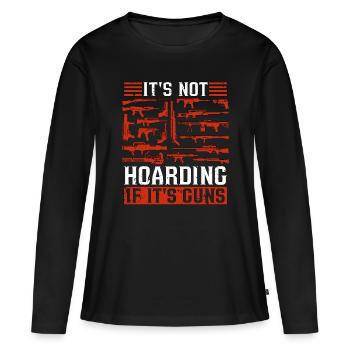 Armurier Ce n’est pas thésauriser si les armuriers fixeurs - T-shirt manches longues Premium bio Femme - noir - Devant - Julia (174cm)