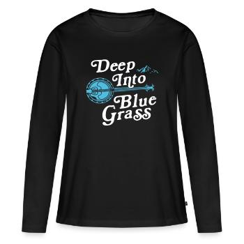Chemises Banjo Pour Hommes Bluegrass Appalachia Folk - T-shirt manches longues Premium bio Femme - noir - Devant - Julia (174cm)