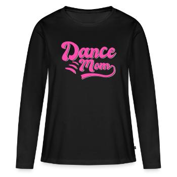 Cadeau Dancing Mama - T-shirt manches longues Premium bio Femme - noir - Devant - Julia (174cm)