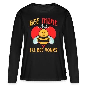 Not allowed in nice class 16 EN - Women's Premium Organic Long Sleeve Shirt - black - Front - Julia (174cm)